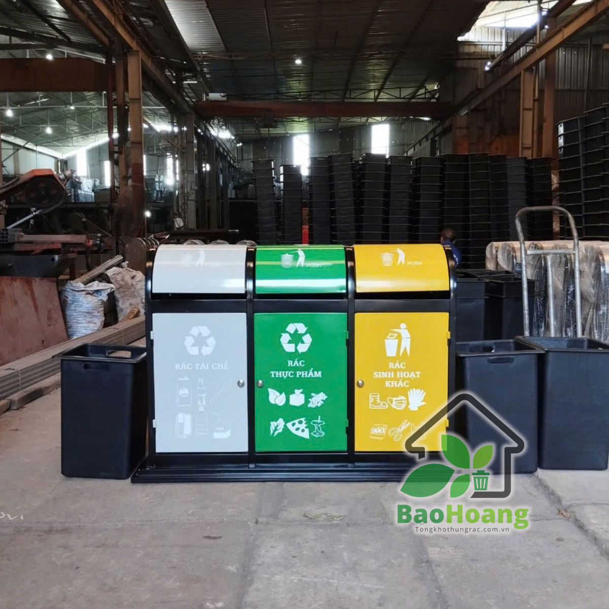 Thùng rác công cộng A58-3N - Ảnh 4