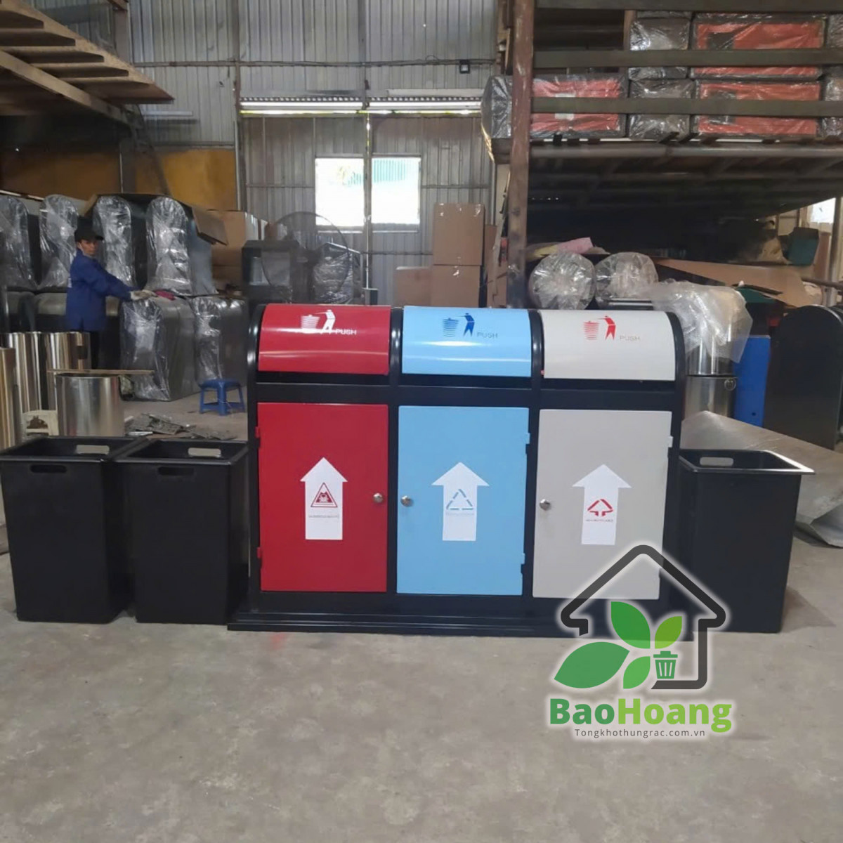 Thùng rác công cộng A58-O - Ảnh 4