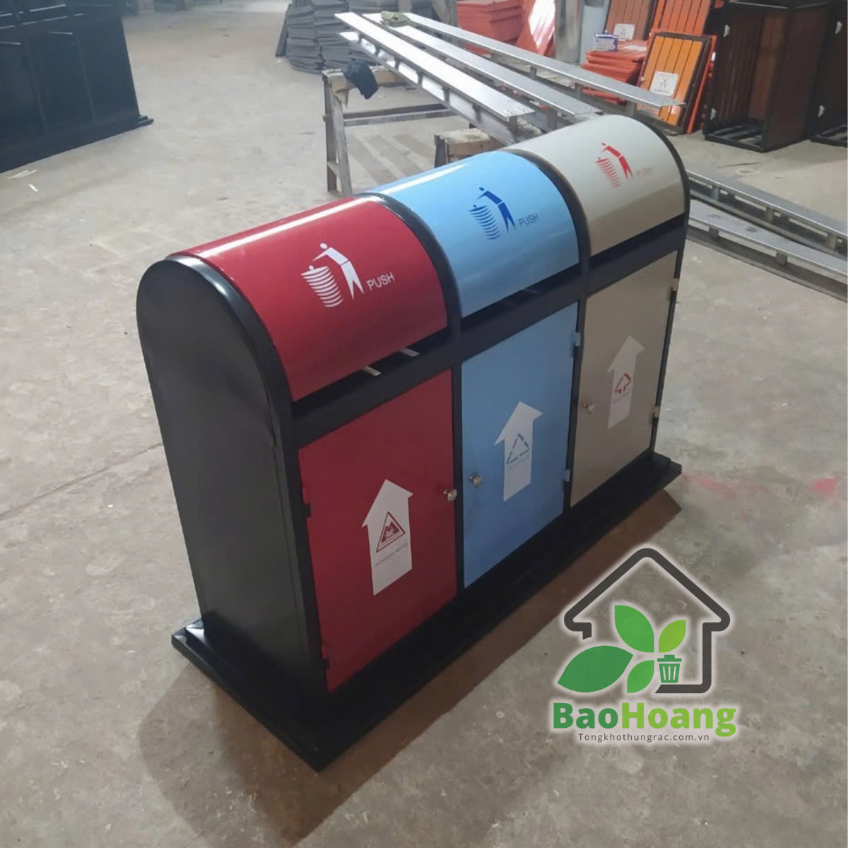 Thùng rác công cộng A58-O - Ảnh 2