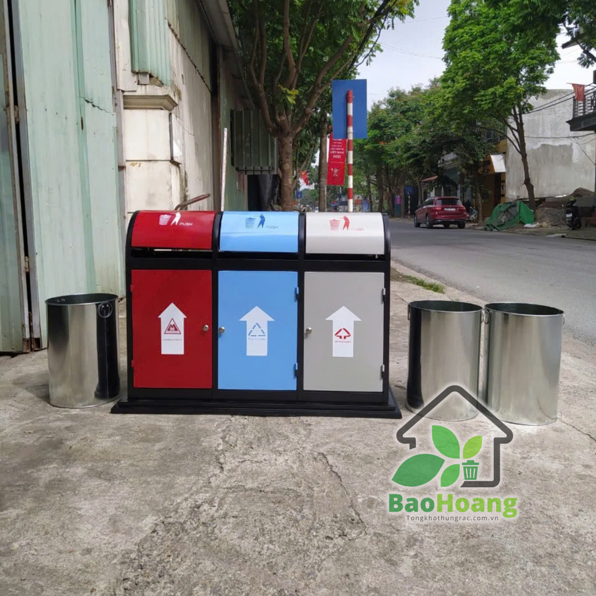 Thùng rác công cộng A58-O - Ảnh 6