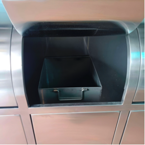 Ruột thùng rác inox 3 ngăn
